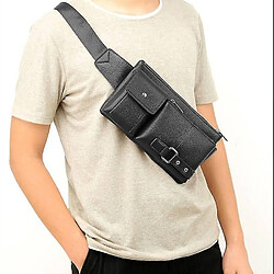 Universal Sac Fanny Pack en cuir Sac à bandoulière pour ebook, tablette et pour Smartron T.Phone