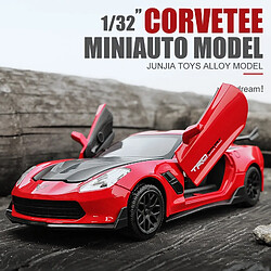 Acheter Universal Moulée sous pression 1: 32 Corvette Supercar Modèle Voiture Alliage Voiture Simulation Retraite Véhicule Cadeau Enfant Jouet de voiture(Rouge)