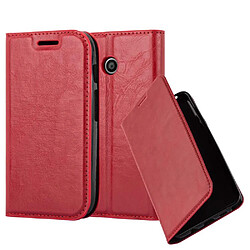 Cadorabo Coque Motorola MOTO E1 Etui en Rouge