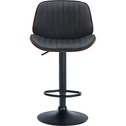 Avis Non Tabouret de bar Nova simili cuir noir