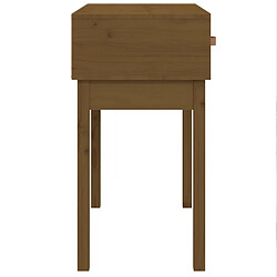 Maison Chic Table console | Meuble d'entrée | Table d'appoint Marron miel 76,5x40x75 cm Bois massif de pin -GKD37698 pas cher