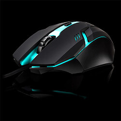 Souris ajustable K2 800/1200 / 1600DP Souris de jeu photoélectrique USB filaire - Noir pas cher