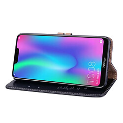 Wewoo Housse Coque Business Style Oil Wax Texture en cuir à rabat horizontal pour Huawei Honor 8Cavec support et fentes cartes et portefeuille noir pas cher