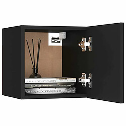 Maison Chic Ensemble de meubles TV 6 pcs | Banc TV Moderne pour salon | Meuble de Rangement - Noir Aggloméré -MN53190 pas cher