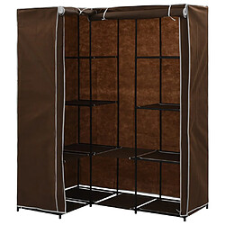 vidaXL Garde-robe d'angle Marron 130x87x169 cm