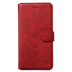 Etui en PU classique avec support rouge pour votre Samsung Galaxy A51