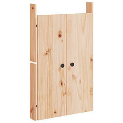 vidaXL Portes de cuisine d'extérieur 50x9x82 cm bois de pin massif