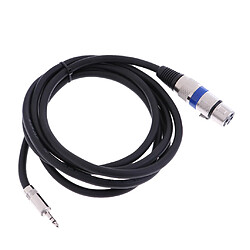 xlr asymétrique femelle à 3.5mm micro câble aux cordon audio 200cm