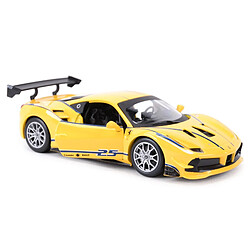 Universal 1: 24 Voiture de sport Moulée sous pression statique Collectible Modèle Voiture Jouet(Jaune)