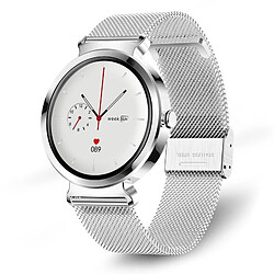 Chrono Montre Connectée Femme,Smartwatch pour Huawei Samsung Xiaomi iPhone Android,Montre Intelligente Sport avec Fréquence Cardiaque, Calories, Montre Intelligente(Argent)