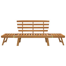 Helloshop26 Banc de jardin 2-en-1 meuble de patio d'extérieur terrasse 190 cm bois solide d'acacia 02_0011295