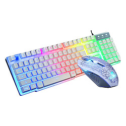 Ensemble Clavier Et Tapis De Souris Filaire USB T6 Rainbow LED