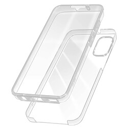 Avizar Coque Intégrale pour Samsung Galaxy A05 Arrière Rigide et Avant Souple Transparent