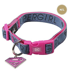 Collier pour Chien Superman Rose M/L pas cher