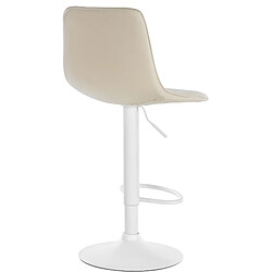 Avis Non Tabouret de bar Lex simili cuir blanc