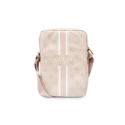 Guess Maroquinerie Guess Sacoche bandoulière 8'' Modèle Stripe 4G Rose