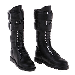 Acheter 1/6 Femmes Chaussures Bottes Noires Accessoires pour 12'' Corps de Figure d'Action