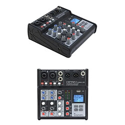 Definitive Audio Table de mixage Pro 3 canaux Bluetooth USB 2 entrées Combo XLR/Jack 1 entrée Jack Stéréo Mixer USB