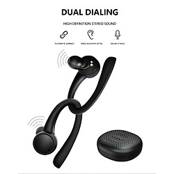 Avis Universal Casque sans fil Bluetooth Casque sport Annuler le bruit avec microphone Bouchons d'oreille pour microphone Bouchons d'oreille pour Xiaomi Huawei | Casque Bluetooth (noir)