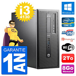 PC Tour HP ProDesk 600 G1 Intel i3-4130 RAM 8Go Disque Dur 2To Windows 10 Wifi - Occasion