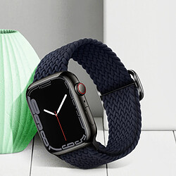 Acheter Avizar Bracelet pour Apple Watch 41mm / 40mm / 38 mm Nylon Tressé Respirant bleu nuit