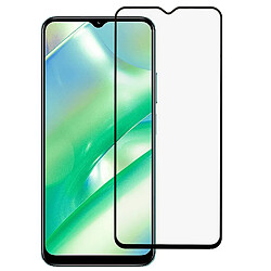 Protecteur écran en verre trempé HD clair, entièrement collé, impression sur soie, anti-explosion, toucher sensible pour Realme C33 4G - transparent