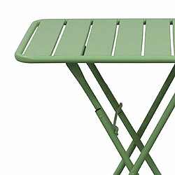 Avis Mes Table de jardin pliable en métal vert - BACA