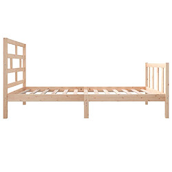 Acheter vidaXL Cadre de lit sans matelas bois massif 100x200 cm