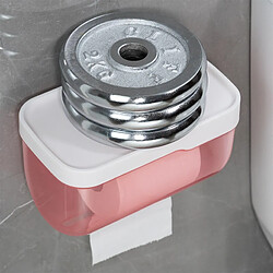 Avis Universal Papier de toilette étanche, autocollant, papier hygiénique, porte-serviettes, distributeur de toilettes, boîte de rangement, porte-rouleaux de toilette, suspension murale | porte-papier (rose)