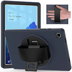 Coque en TPU avec béquille pivotante à 360° et fente pour stylo bleu pour votre Samsung Galaxy Tab A7 10.4 (2020) T500