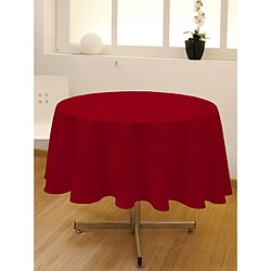 Soleil D'Ocre Nappe ronde unie - Diamètre 180 cm - Rouge