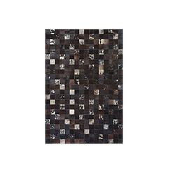 Beliani Tapis patchwork en peau 160 x 230 cm BANDIRMA pas cher