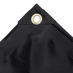 vidaXL Bâche de protection 650 g/m² 1,5x6 m Noir