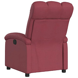 Acheter Maison Chic Fauteuil Relax pour salon, Fauteuil inclinable électrique Rouge bordeaux Tissu -GKD42555