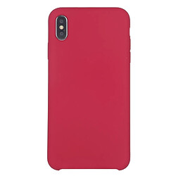 Wewoo Coque Souple silicone pleine couverture Four Corners pour iPhone XR Rose Red