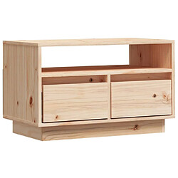 Maison Chic Meuble TV scandinave - Banc TV pour salon 60x35x37 cm Bois de pin massif -MN65282