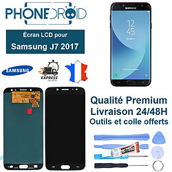 Écran LCD + Tactile Samsung J7 2017 TFT / J730 Noir + Outils, stock FR 