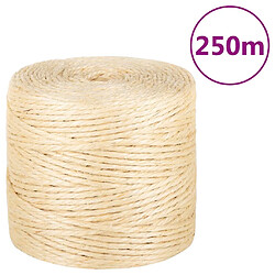 vidaXL Corde 100 % sisal 4 mm 250 m