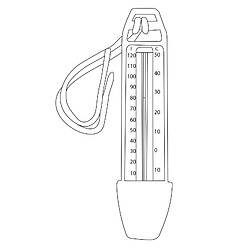 Acheter Thermomètre pour Piscine Hors Sol / Tubulaires Kokido Grand Chiffres en Celsius et Fahrenheit