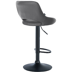 Non Tabouret de bar Milet simili cuir noir pas cher