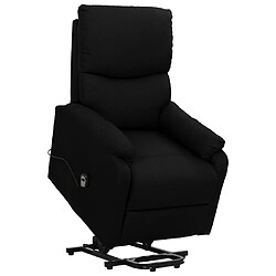 vidaXL Fauteuil Noir Tissu