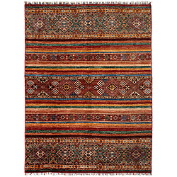 Vidal Tapis de laine 203x150 rouge Torkman