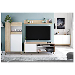 Acheter Loungitude Meuble TV LAURA 2 niches, 1 porte