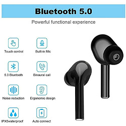 Acheter Chrono Écouteurs intra-auriculaires sans fil Bluetooth 5.0 Headset Touch Control True Wireless Earbud Sport Écouteurs Réduction du bruit avec microphone et étui de chargement portable(Blanc)