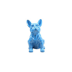 Stoobz Chien bouledogue français coloré 37 x 25 x 22 cm bleu.