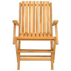 Acheter Maison Chic Lot de 2 Chaises de jardin,Fauteuil d'extérieur pliantes 61x67x90 cm bois massif teck -MN61378