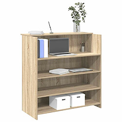 vidaXL Bureau réception chêne sonoma 100x50x103,5 cm bois d'ingénierie