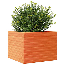 Avis vidaXL Jardinière cire marron 60x60x45,5 cm bois de pin massif