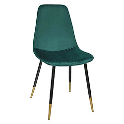 Atmosphera, Createur D'Interieur Chaise Velours Gold Tyka Vert - Atmosphera