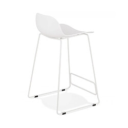 Acheter Kokoon Design Tabouret de bar design SLADE MINI WHITE 49x53x85 cm